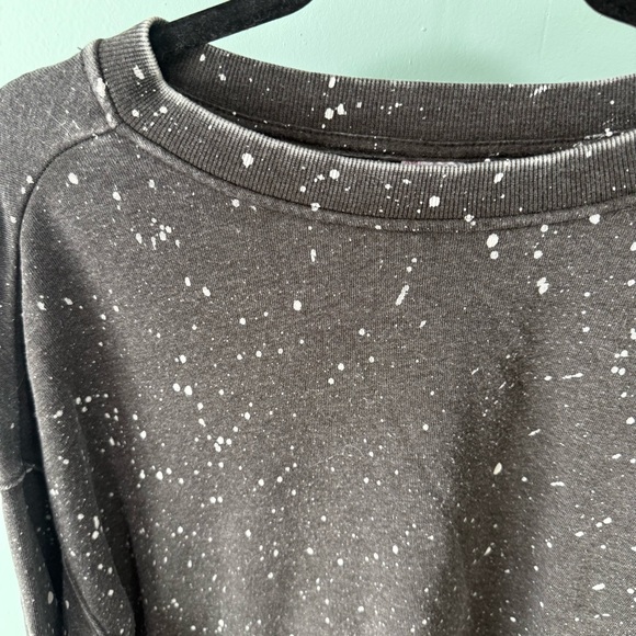 No Boundaries Sweatshirt Womens Size XXL Junior Black Splat Pullover Crewneck - Picture 2 of 10